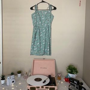 Mint Floral Dress